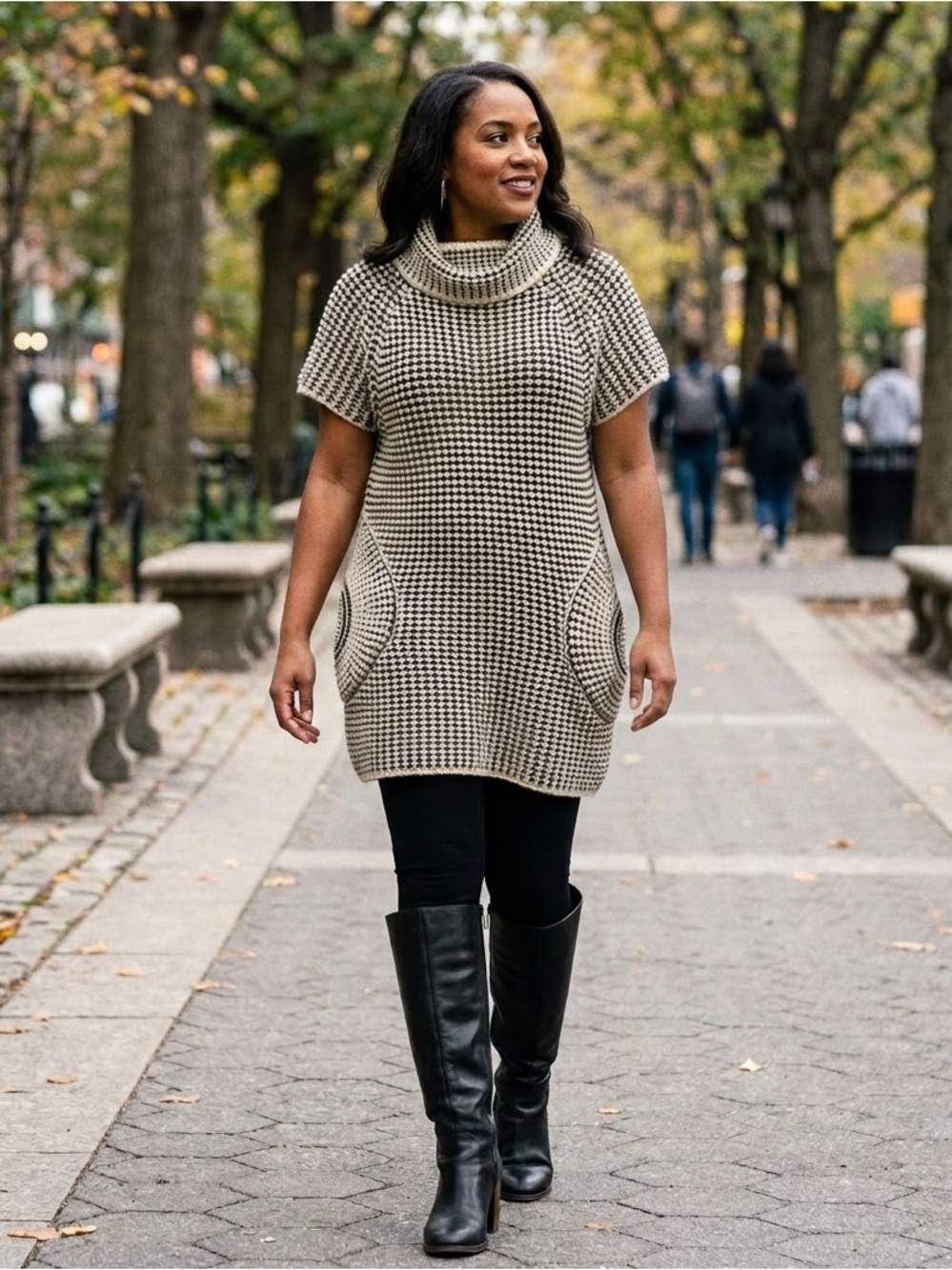 Max Studio Cowl Neck Midi Dress